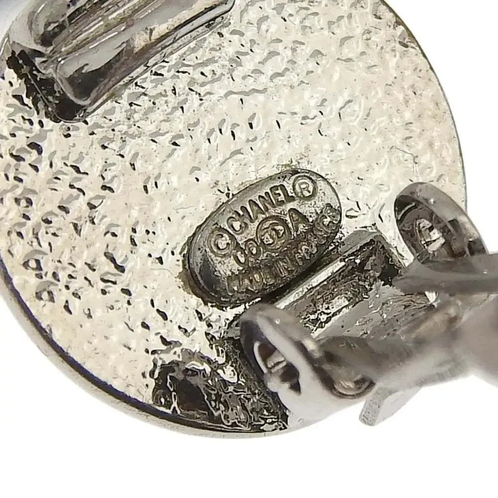 Chanel Cc Logo Clip-On Earrings Silver- #256892C55B